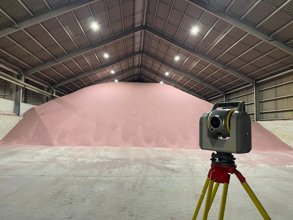 volume survey at mine site shed in Geraldton